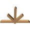 Ekena Millwork Kennewick Timber Gable Bracket, Western Red Cedar, 48"W x 32"H x 3 1/2"D x 3 1/2"F, 16/12 Pitch GBW048X32X0404KEN00SWR - alternate 4